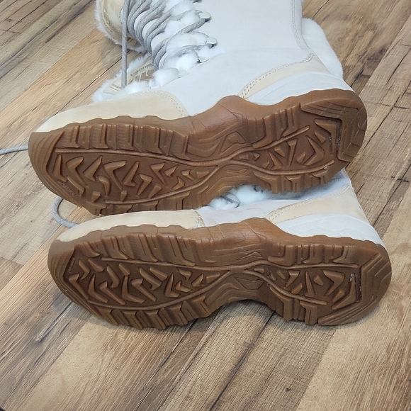 LAFUMA KOKTA Cream Tan Suede Faux Fur Lace Up Snow OUTD - Picture 15 of 16